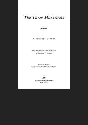 [The D'Artagnan Romances 01] • The Three Musketeers (1878)